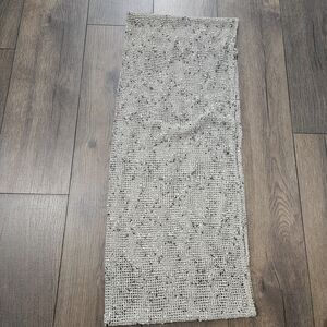 Deena & Ozzy tan Speckled Infinity Scarf